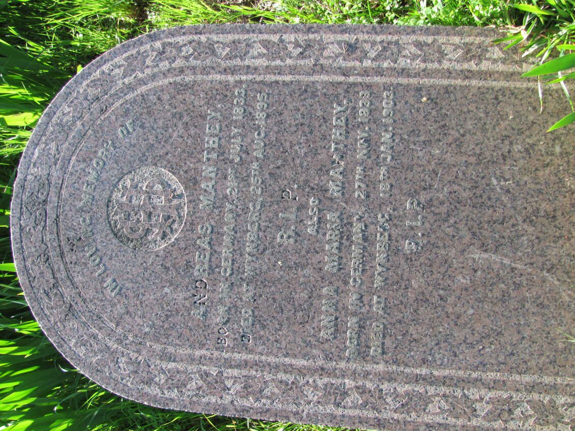 MANTHEY Andreas 1833-1895 &amp; Anna Maria 1833-1903