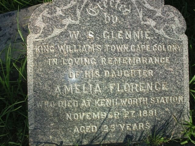 GLENNIE Amelia Florence -1891