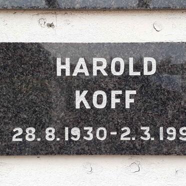 KOFF Harold 1930-1996