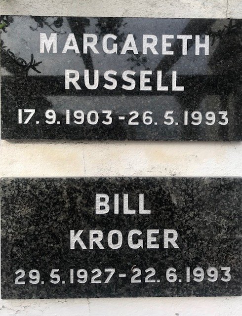 RUSSELL Margareth 1903-1993 :: KROGER Bill 1927-1993