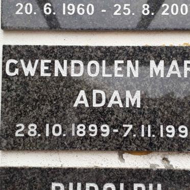 ADAM Gwendolen Mary 1899-1990