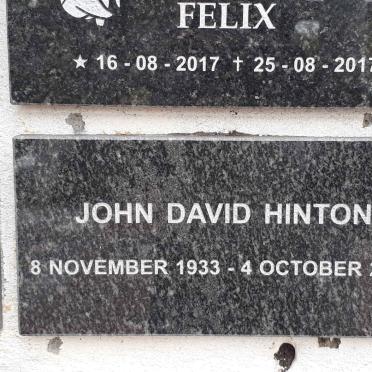 HINTON John David 1933-2018