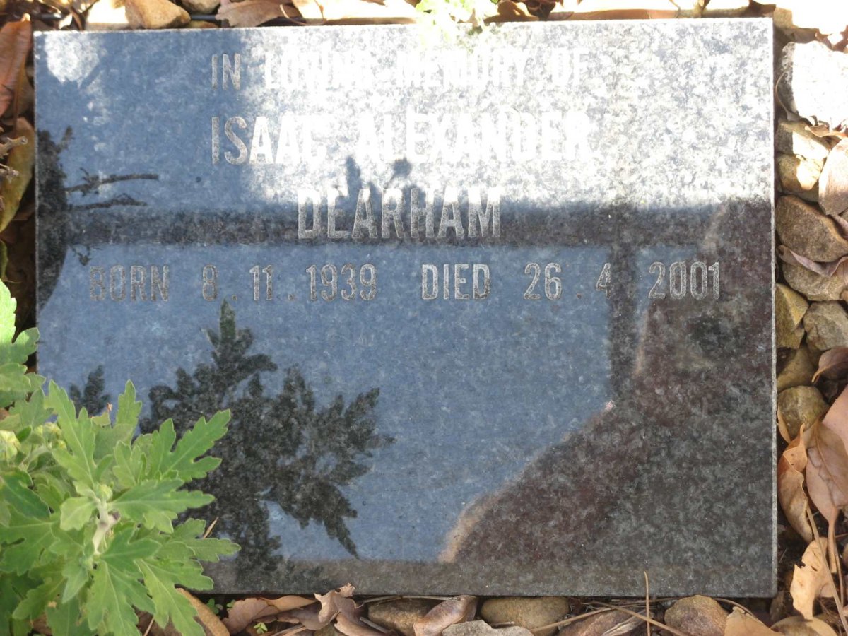 DEARHAM Isaac Alexander 1939-2001