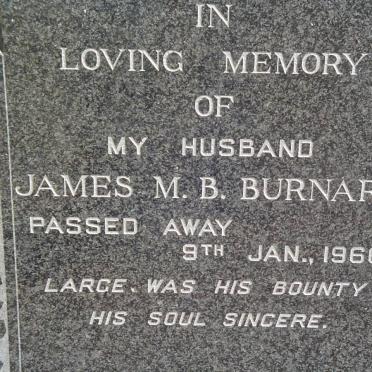 BURNARD James M.B. -1966