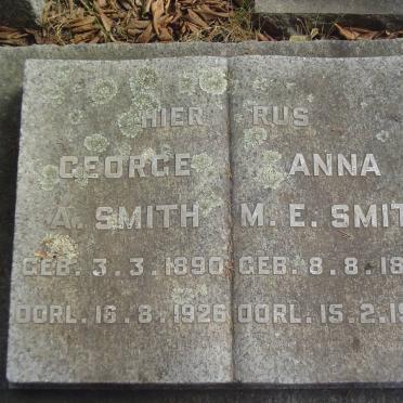 SMITH George A. 1890-1926 &amp; Anna M.E. 1890-1979