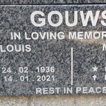 GOUWS Louis 1936-2021 &amp; Maureen Joan 1937-2017