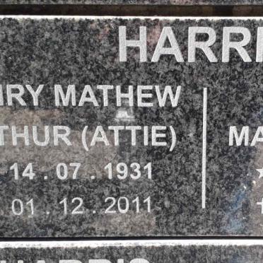 HARRIS Henry Mathew Arthur 1931-2011 &amp; Elizabeth Maria 1930-2010
