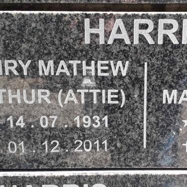 HARRIS Henry Mathew Arthur 1931-2011 &amp; Elizabeth Maria 1930-2010