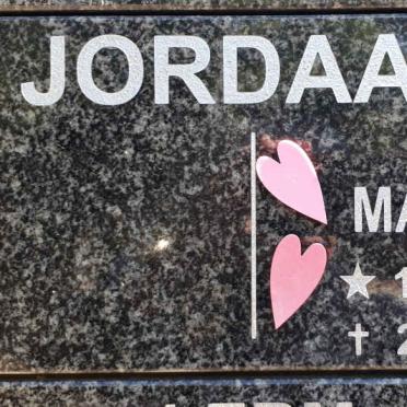 JORDAAN Alice Mary-Ann 1948-2021