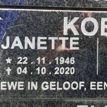 KOEN Piet &amp; Janette 1946-2020