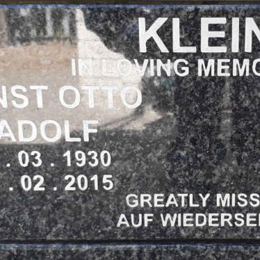 KLEIN Ernst Otto Adolf 1930-2015 &amp; Elise 1939-2016