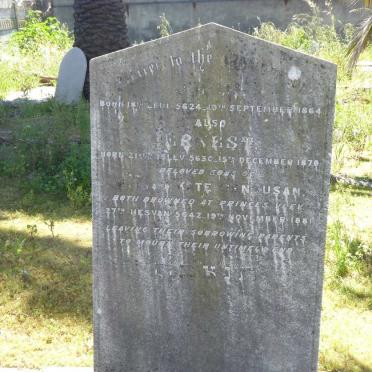 BENSUSAN Jack 1864-1881 :: BENSUSAN Ernest 1870-1881