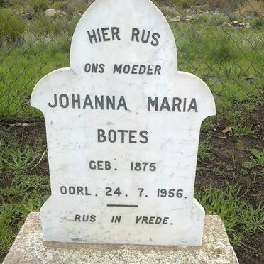 BOTES Johanna Maria nee DE VILLIERS 1875-1956