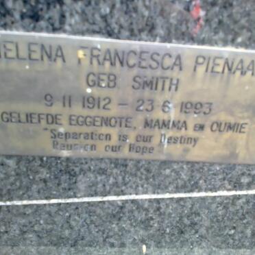 PIENAAR Helena Francesa nee SMITH 1912-1993