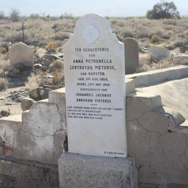 PIETERSE Anna Petronella Gertruida nee KARSTEN 1869-1910