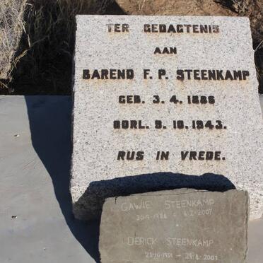 STEENKAMP Barend F.P. 1886-1943 :: STEENKAMP Gawie 1934-2007 :: STEENKAMP Derick 1959-2007