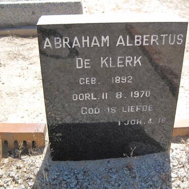 KLERK Abraham Albertus, de 1892-1970