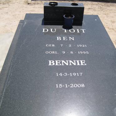 TOIT Ben, du 1921-1995 :: DU TOIT Bennie 1917-2008