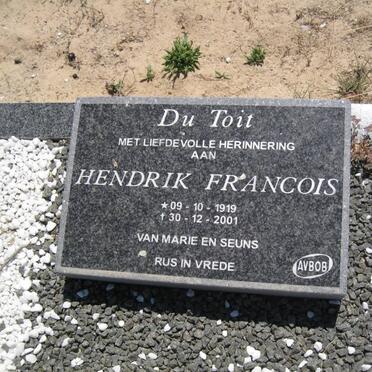 TOIT Hendrik Francois, du 1919-2001
