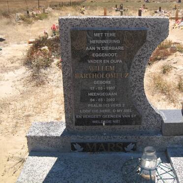 MARS Willem Bartholomeuz 1907-2002