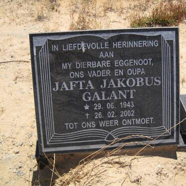 GALANT Jafta Jakobus 1943-2002