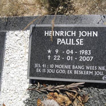 PAULSE Heinrich John 1983-2007