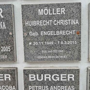 MOLLER Huibrecht Christina nee ENGELBRECHT 1949-2015