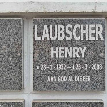 LAUBSCHER Henry 1932-2008