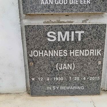 SMIT Johannes Hendrik 1930-2015