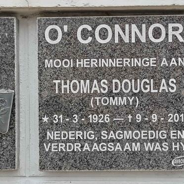 O'CONNOR Thomas Douglas 1926-2010