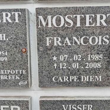 MOSTERT Francois 1985-2008