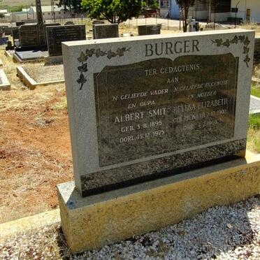 BURGER Albert Smit 1895-1975 &amp; Helena Elizabeth PIENAAR 1902-1968