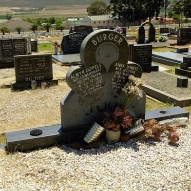 BURGER Alwyn 1913-1992 &amp; Anna MOUTON ??-??