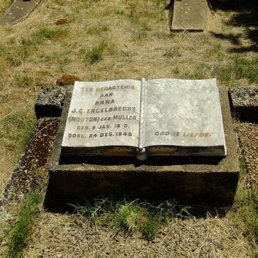 ENGELBRECHT Anna J.C. voorheen MOUTON nee MULLER 18?0-1948