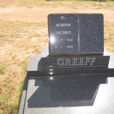 GREEFF Hendrik Jacobus 1932-1992
