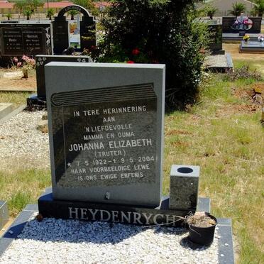 HEYDENRYCH Johanna Elizabeth nee TRUTER 1922-2004