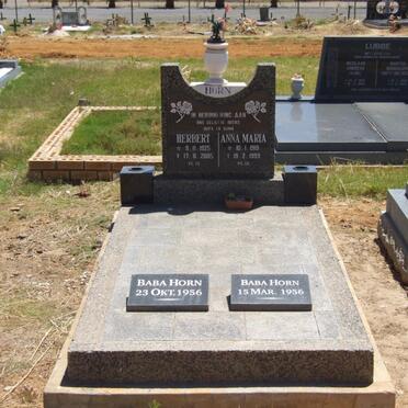 HORN Herbert 1925-2005 &amp; Anna Maria 1919-1999 :: HORN Babas -1956