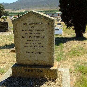 MOUTON A.C.M. nee BURGER 1901-1944