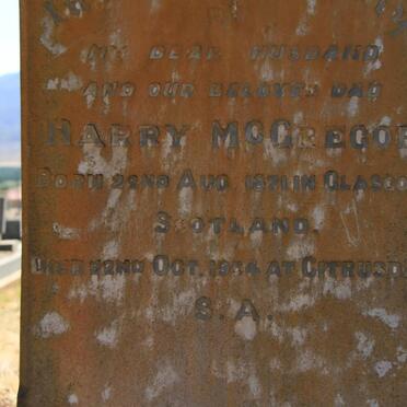 McGREGOR Harry 1871-19?4