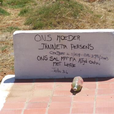 PERSENS Jannetta 1939-2003