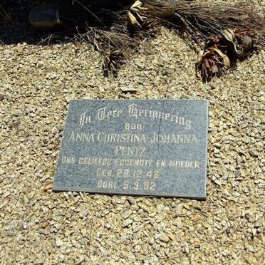 PENTZ Anna Christina Johanna 1946-1992
