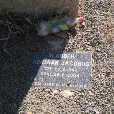 SLABBER Adriaan Jacobus 1942-2004