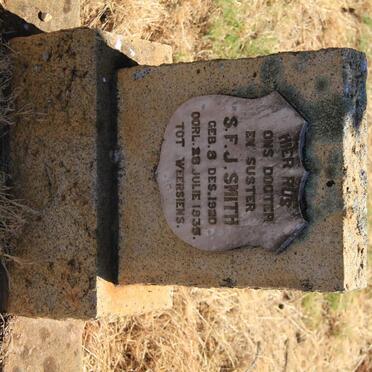 SMITH S.F.J. 1920-1935