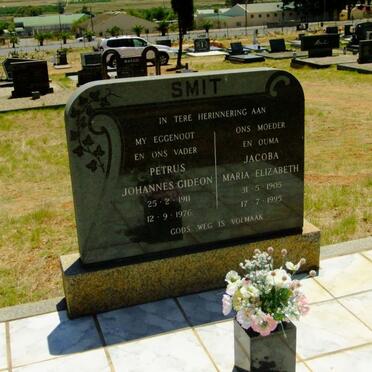 SMIT Petrus Johannes Gideon 1911-1976 &amp; Jacoba Maria Elizabeth 1905-1995