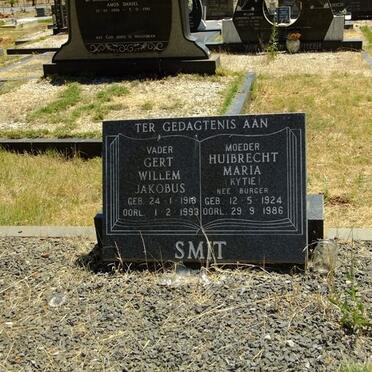 SMIT Gert Willem Jacobus 1918-1993 &amp; Huibrecht Maria BURGER 1924-1986