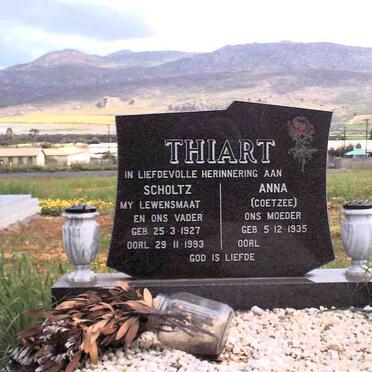 THIART Scholtz 1927-1993 &amp; Anna COETZEE 1935-