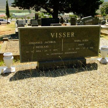 VISSER Johannes Jacobus Nicolaas 1894-1975 &amp; Maria Alida SMIT 1899-1981