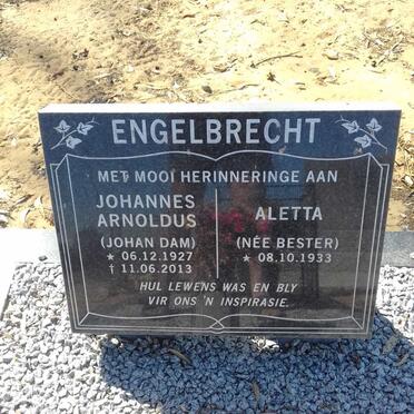 ENGELBRECHT Johannes Arnoldus 1927-2013 &amp; Aletta BESTER 1933-