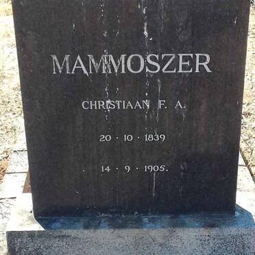 MAMMOSZER Christiaan F.A. 1839-1905
