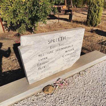 SPREETH Barend Petrus 1911-1980 &amp; Catharina Gloudina 1918-